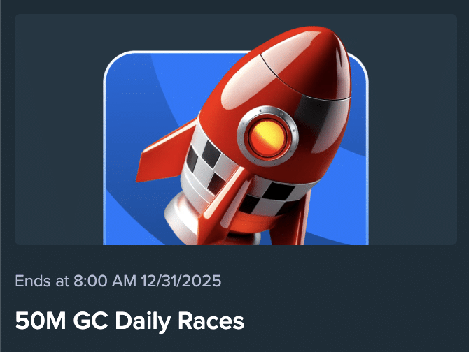 Stake US 50M GC Daily Races promo